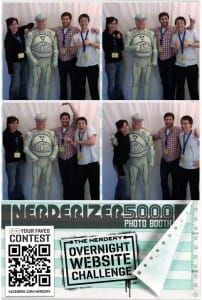 Tron guy in Nerderizer 5000 photo booth