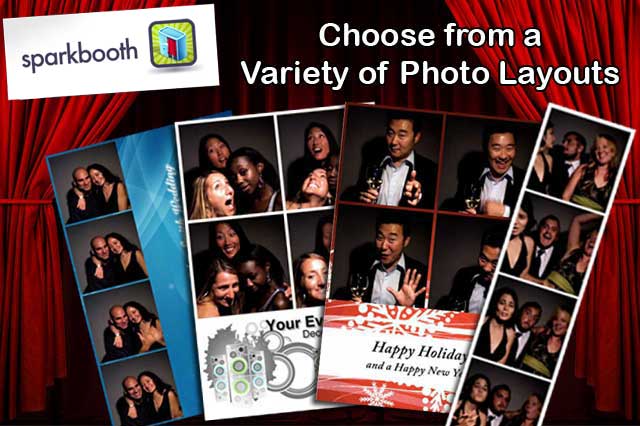Sparkbooth photo layout examples