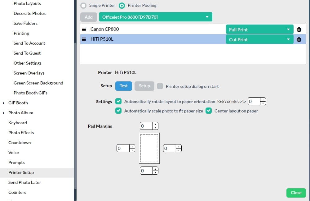 Multi-printer support