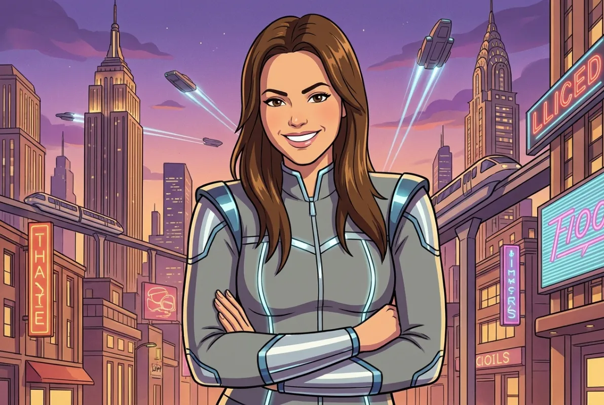 AI photo transformation: sci-fi comic book
